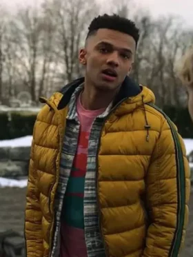 Locke and Key Scot Cavendish Yellow Puffer Jacket