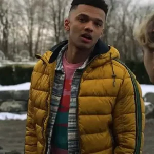 Locke and Key Scot Cavendish Yellow Puffer Jacket