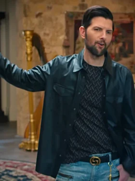 Loot S03 Adam Scott Black Leather Shirt Front