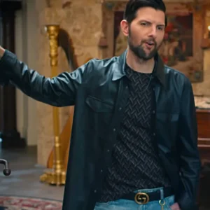 Loot S03 Adam Scott Black Leather Shirt Front