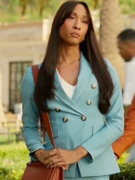Loot S03 Michaela Jaé Rodriguez Blue Blazer Side