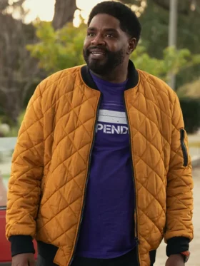 Loot S03 Ron Funches Quilted Bomber Jacket