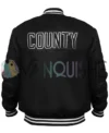 Los Angeles Dodgers County Black Bomber Jacket back