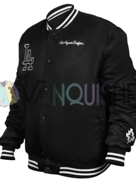 Los Angeles Dodgers County Black Bomber Jacket left