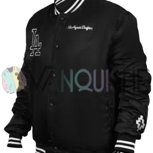 Los Angeles Dodgers County Black Bomber Jacket left