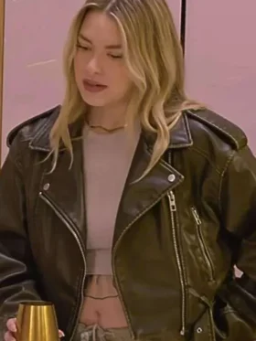 Love is Blind S08 Madison Errichiello Leather Jacket Side