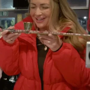 Love is Blind S08 Taylor Haag Red Puffer Jacket