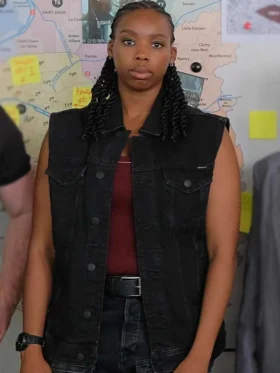 Maigret S01 Shaniqua Okwok Black Denim Vest