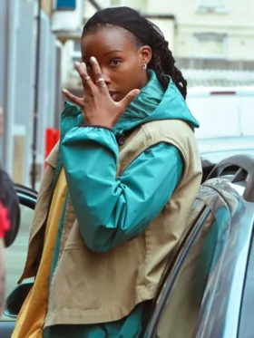 Maigret S01 Shaniqua Okwok Brown Cotton Vest