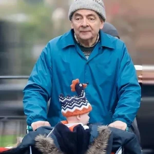 Man VS Baby S01 Rowan Atkinson Blue Jacket Side