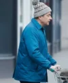 Man VS Baby S01 Rowan Atkinson Blue Satin Jacket