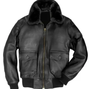 Mark US Shearling G-1 Bomber Flight Jacket Brown