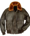 Mark US Shearling G-1 Bomber Flight Jacket Back