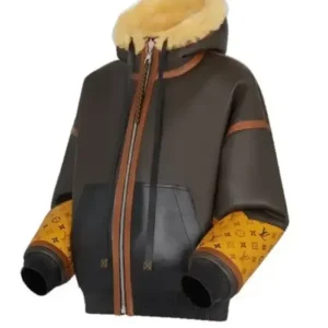 Mary J. Blige Power Book II Shearling Leather Jacket Front Look