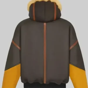 Mary J. Blige Power Book II Shearling Leather Jacket Back Look
