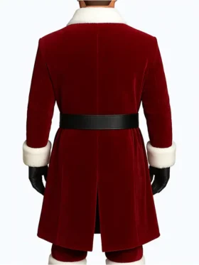 Men’s Santa Claus Velvet Coat Back Look