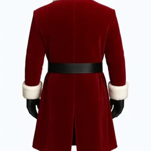 Men’s Santa Claus Velvet Coat Back Look