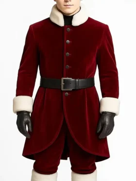 Men’s Santa Claus Velvet Coat Front Look