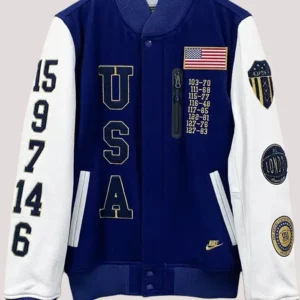 Men's USA Dream Team Destroyer Varsity Jacket Back