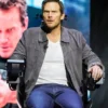 Mercy Chris Pratt Grey Suede Leather Jacket