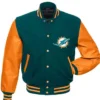 Miami Dolphins Varsity Jacket Back