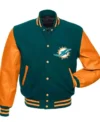 Miami Dolphins Varsity Jacket Back