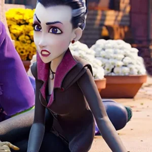 Monster Family 2 Emily Watson Black Coat