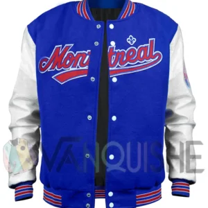 Montreal Expos Varsity Wool-Leather Jacket Front look