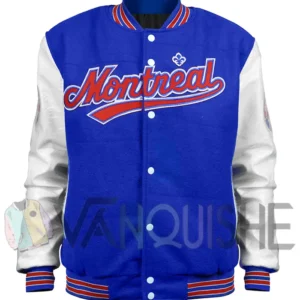 Montreal Expos Varsity Wool-Leather Jacket Front look