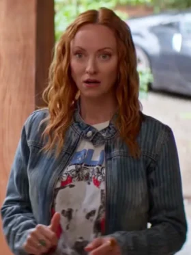 Murder in a Small Town S02 Fiona Vroom Denim Jacket Side