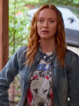 Murder in a Small Town S02 Fiona Vroom Blue Denim Jacket