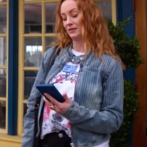 Murder in a Small Town S02 Fiona Vroom Denim Jacket Front