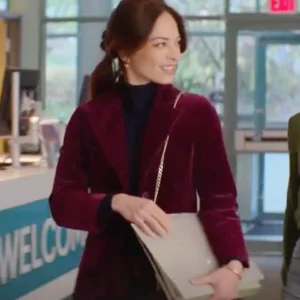 Murder in a Small Town S02 Kristin Kreuk Velvet Blazer