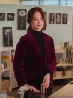 Murder in a Small Town S02 Kristin Kreuk Velvet Blazer Side