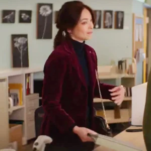 Murder in a Small Town S02 Kristin Kreuk Velvet Blazer Front