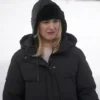 My Secret Santa Alexandra Breckenridge Black Puffer Coat Side