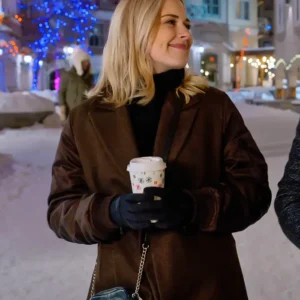 My Secret Santa Alexandra Breckenridge Brown Coat Side