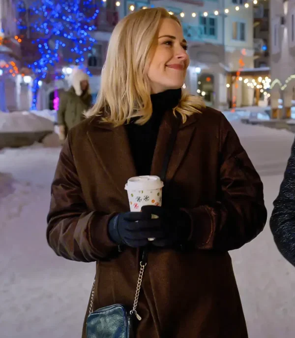My Secret Santa Alexandra Breckenridge Brown Coat Side