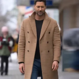 My Secret Santa Ryan Eggold Wool Coat Side