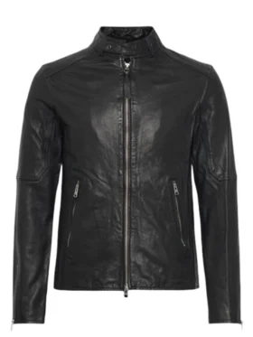 NCIS S23 Shalim Ortiz Black Leather Jacket