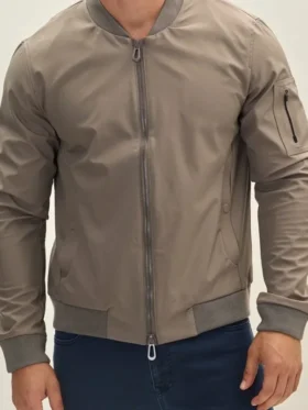 NCIS S23 Wilmer Valderrama Grey Bomber Jacket
