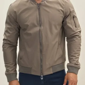 NCIS S23 Wilmer Valderrama Grey Bomber Jacket