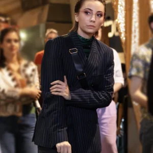 NCIS Sydney S02 Mavournee Hazel Stripe Blazer Side