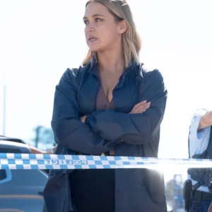 NCIS Sydney S02 Tuuli Narkle Grey Jacket Side