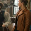 NCIS Sydney S02 Tuuli Narkle Brown Leather Jacket