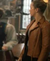 NCIS Sydney S02 Tuuli Narkle Brown Leather Jacket