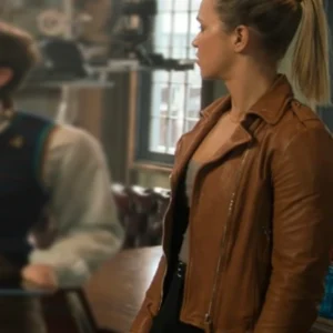 NCIS Sydney S02 Tuuli Narkle Brown Leather Jacket