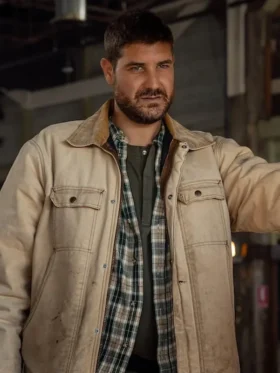NCIS Sydney S03 Claude Jabbour Cotton Jacket Side