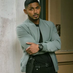 NCIS Sydney Sean Sagar Grey Bomber Jacket