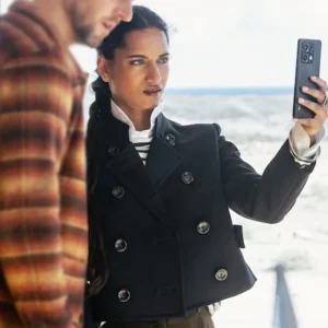 NCIS Tony and Ziva S01 Amita Suman Cropped Coat Side